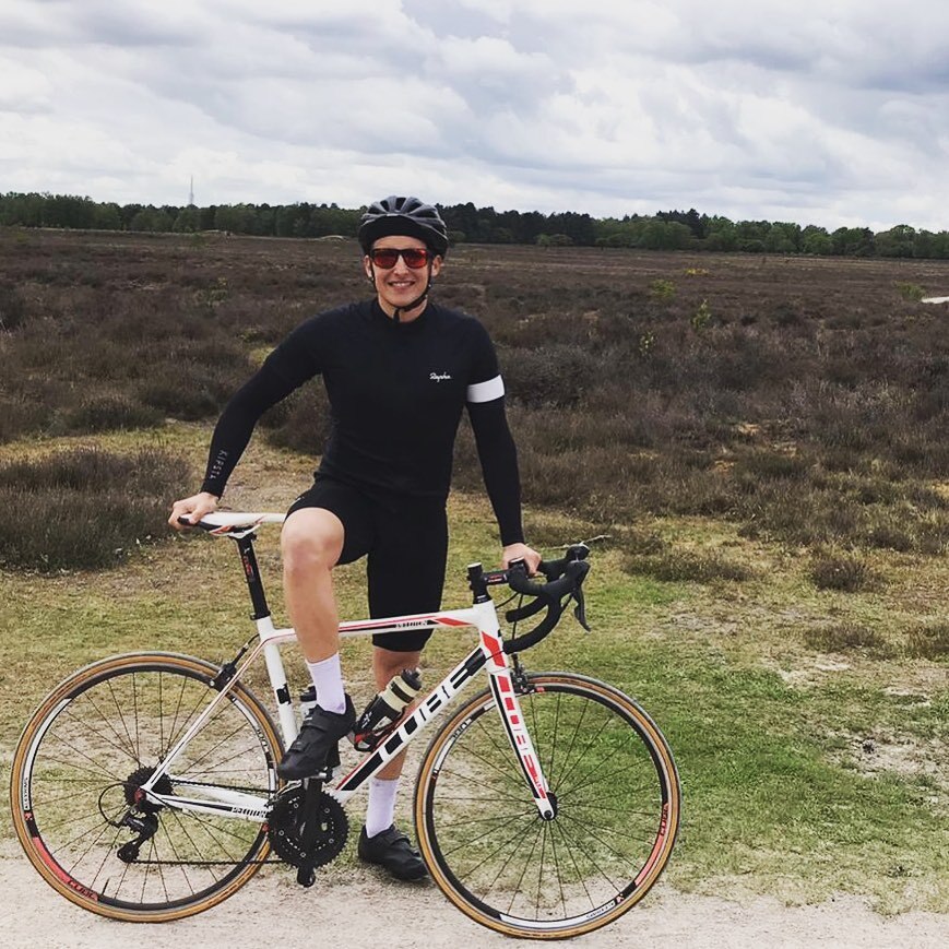 Harry on his bike